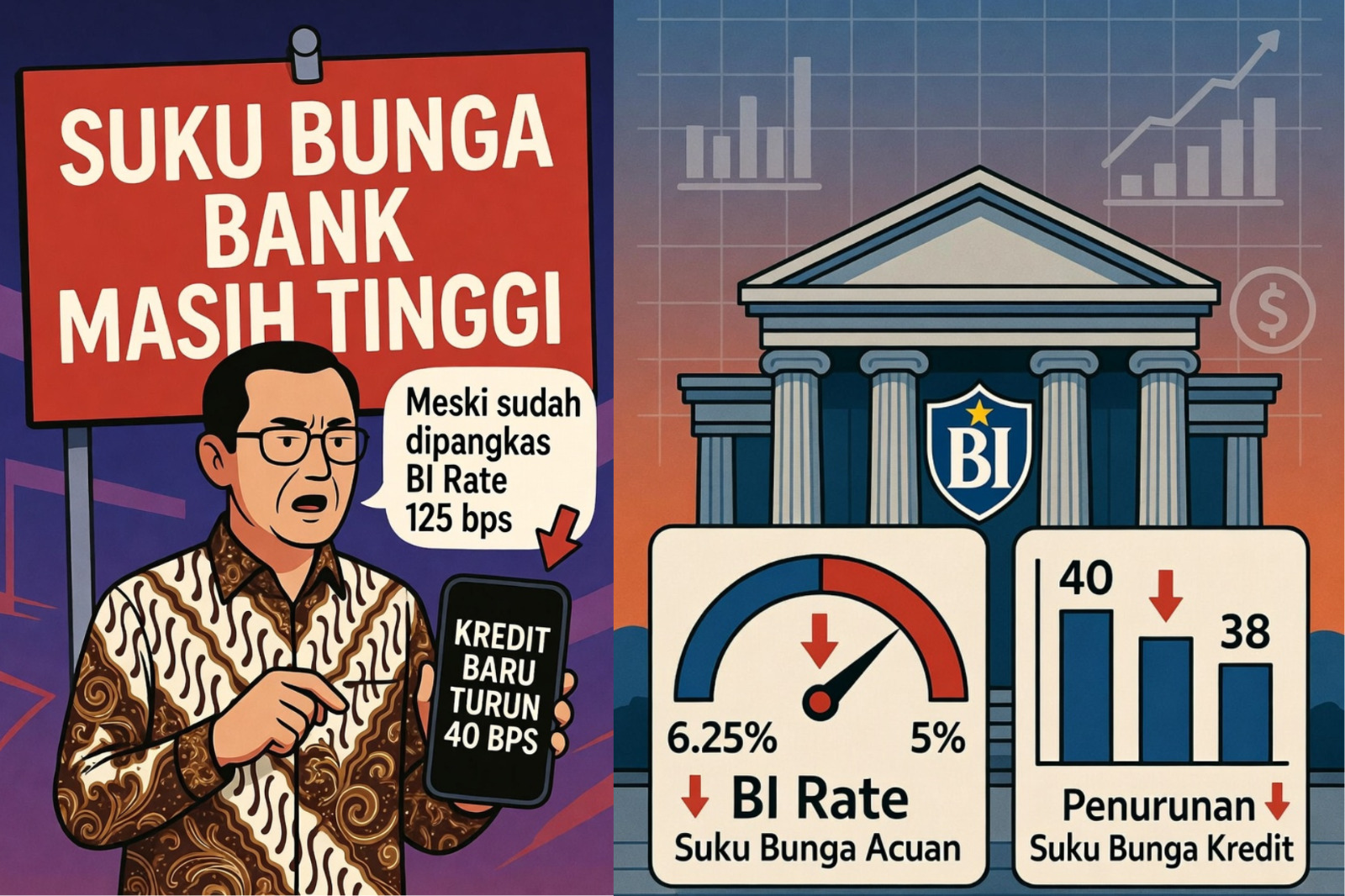 BI Soroti Suku Bunga Bank Masih Tinggi Meski BI Rate Turun 125 Bps, Kredit Baru Turun 40 Bps